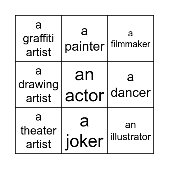 Are you...? Bingo Card