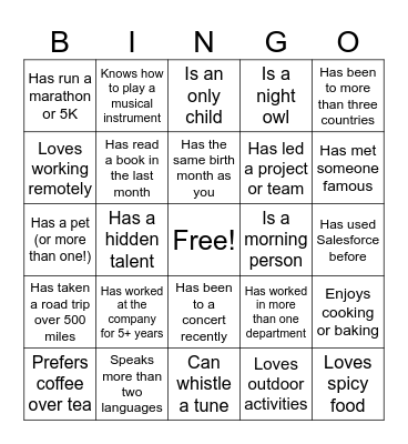 ADM PI Planning Bingo Card