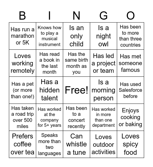 ADM PI Planning Bingo Card