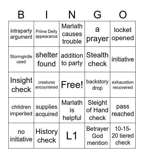 Styling Crokas's Pretty New Belt [Divergence 2] Bingo Card