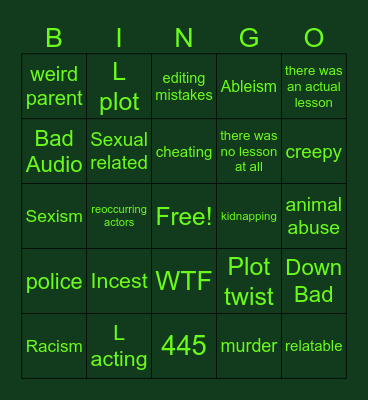 Tomorrow's Teachings Bingo Card