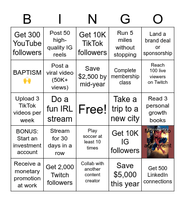 OVERCOMING SELF_ELIMINATION Bingo Card