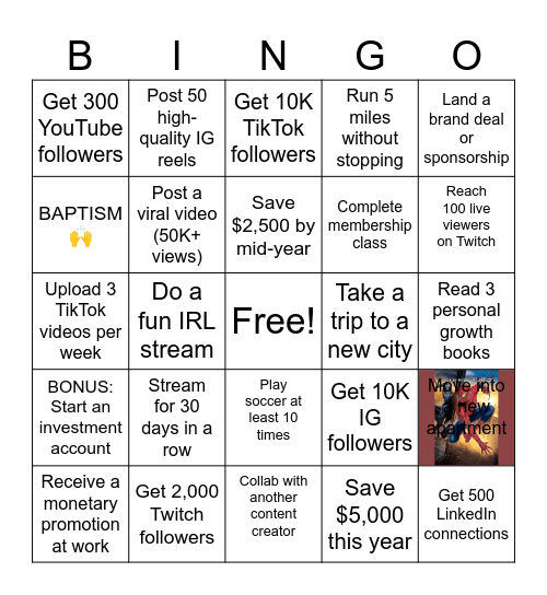 OVERCOMING SELF_ELIMINATION Bingo Card
