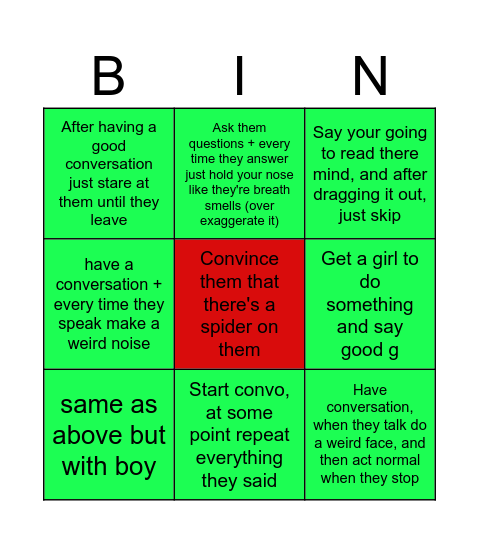 does it clap Bingo Card
