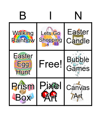 Spring School Bingo Card