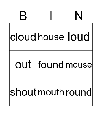 ou bingo Card