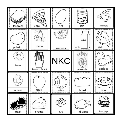 B     I     N     G     O Bingo Card