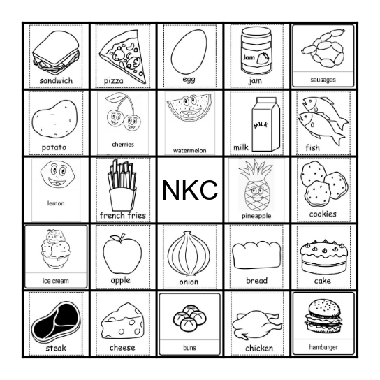 B     I     N     G     O Bingo Card