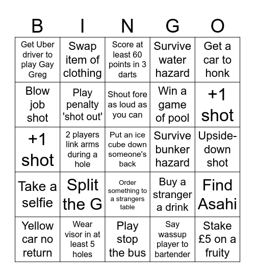 Bingo bash Bingo Card