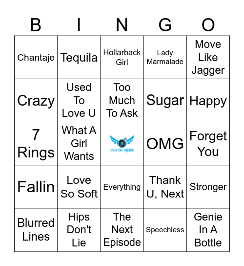 The Voice Bingo Card