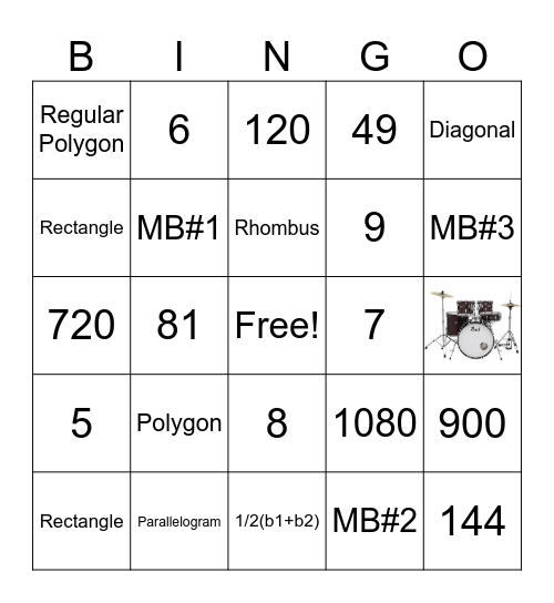 Math Bingo 3/21/25 Bingo Card