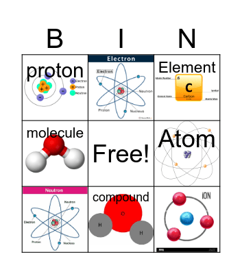 Chemistry Bingo Card
