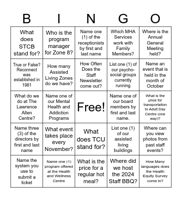 Duckie's Reconnect BINGO Challenge Bingo Card