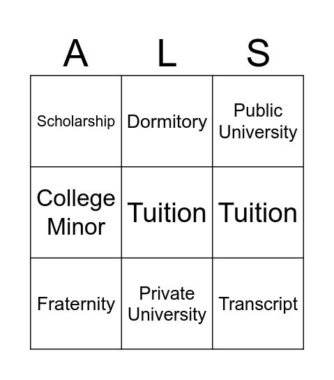 March Madness Bingo Card