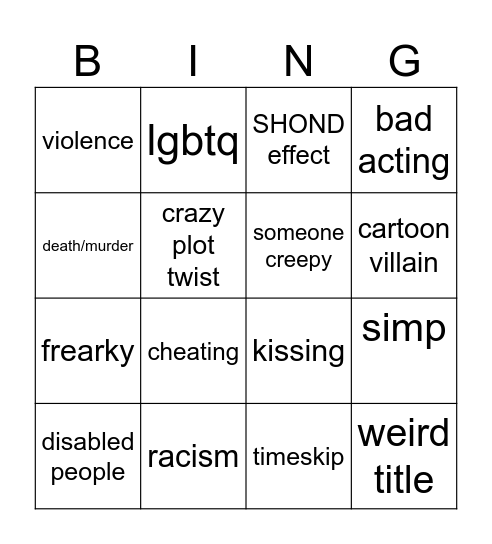 tt bingo Card