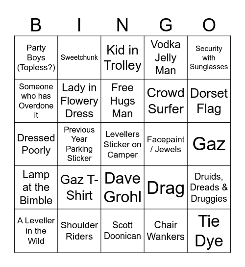 Bingo-ful Days 2.0 Bingo Card