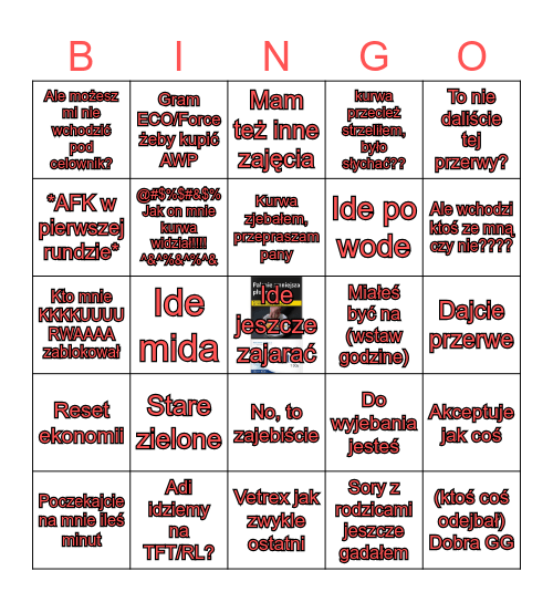 Marcin Core Bingo Card