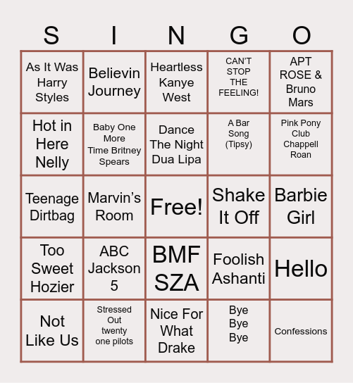 Bingo Card