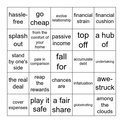 February review Bingo Card