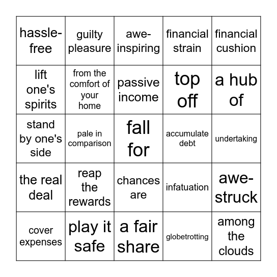 February review Bingo Card