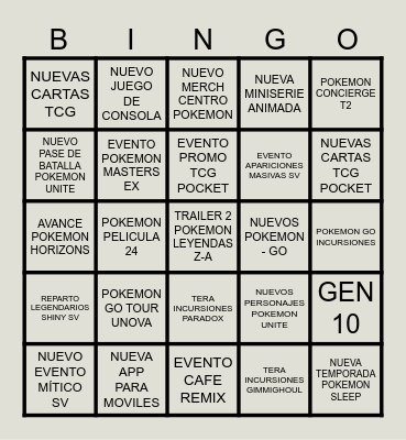 BINGONTXA POKÉMON DAY 2025 Bingo Card