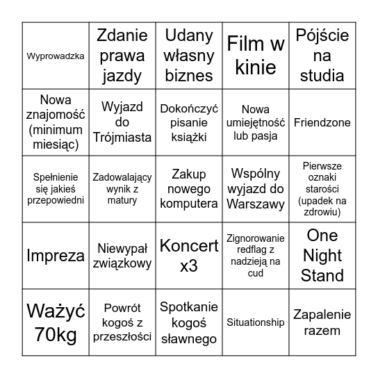 Bingo MagZu 2025 Bingo Card