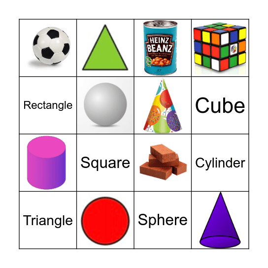Shape Bingo Card