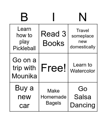 Rabia's 2025 Bingo Card