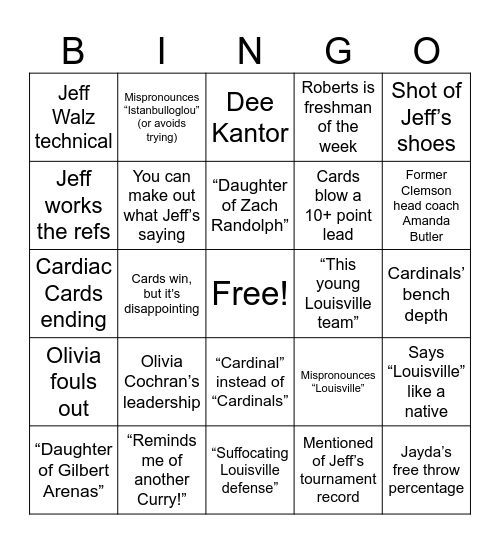 Cards Bingo Card