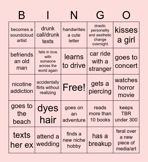 bingo 2025 Bingo Card