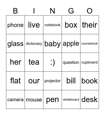 Welcome Bingo Card