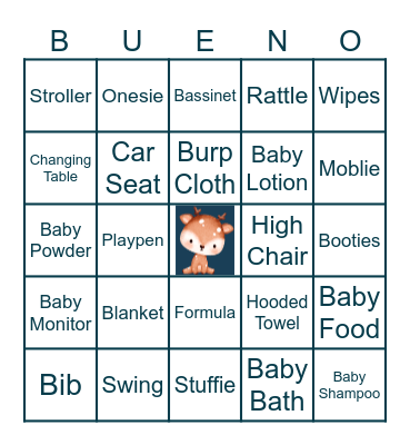 BABY BINGO Card