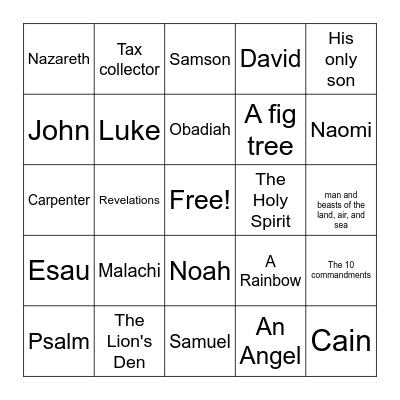 Birthday Bingo Card