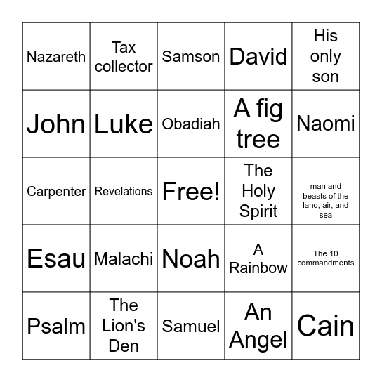 Birthday Bingo Card