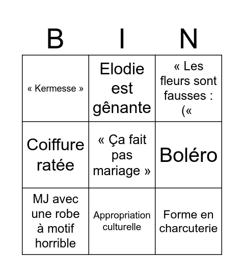 4M1LM Bingo Card