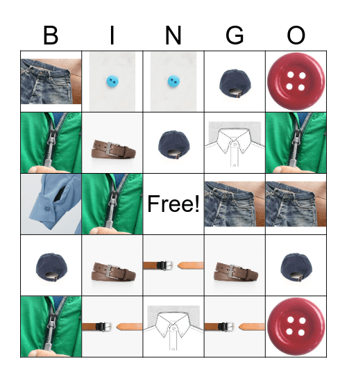 Fine Motor Bingo - Dressing Skills Bingo Card