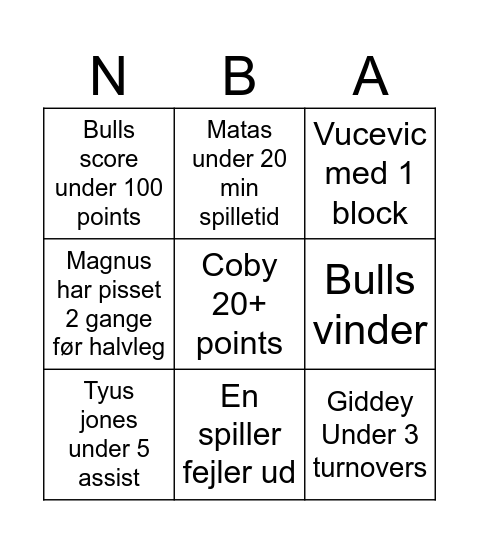 Toke Bingo Card