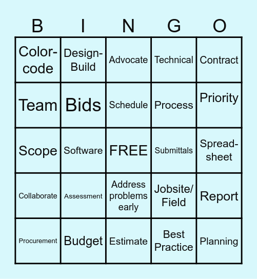 Mara Bingo Card