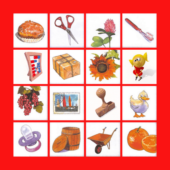 głoska [cz] Ś (1) Bingo Card