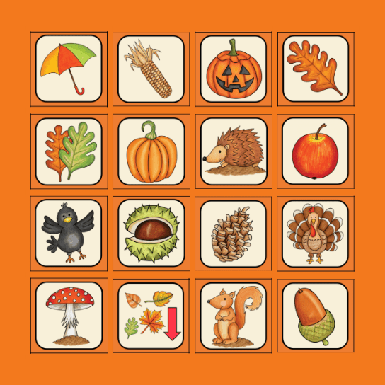 jesień (1) Bingo Card