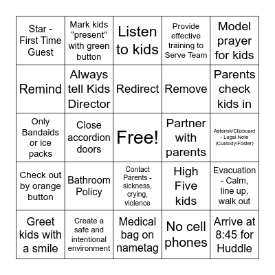 MHC CR Kids Ministry Bing Bingo Card