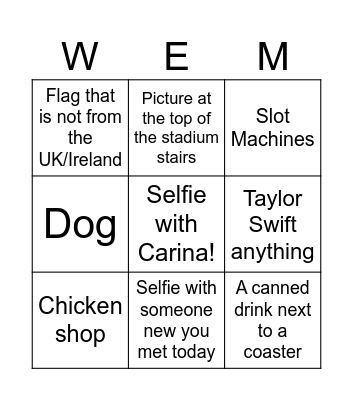 Birthday Bingo Card