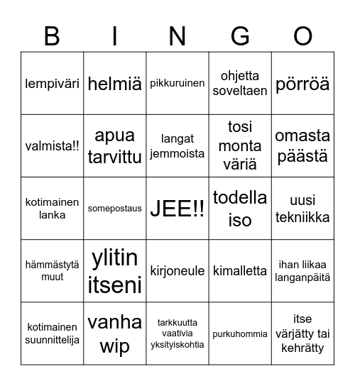 #yolokal2025 Bingo Card