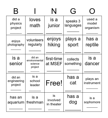 Region IV Bingo: Find Someone Who... Bingo Card