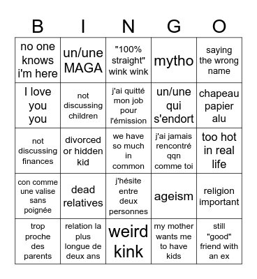 love is blind s8 ep2 Bingo Card