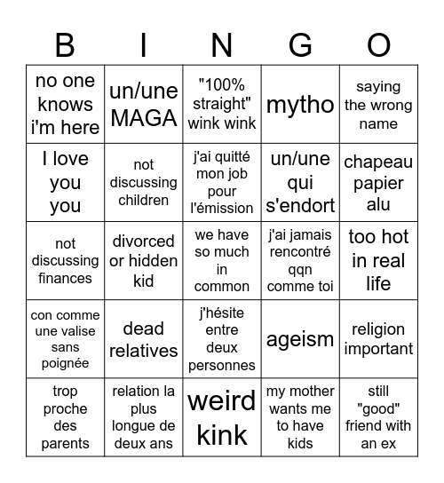 love is blind s8 ep2 Bingo Card