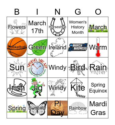March Bingo Card