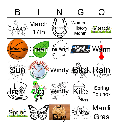 March Bingo Card