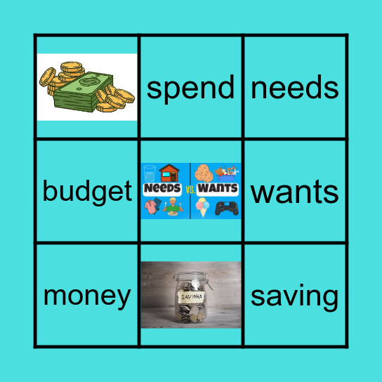 Year 1 - Money word bingo Card