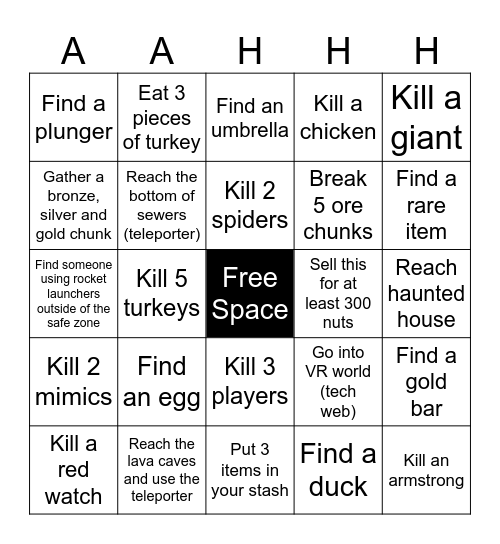 Animal Company Bingo Card